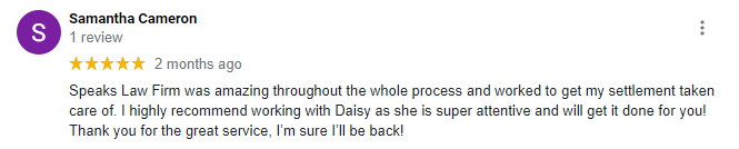 Samantha Cameron Client Review Testimonial | Wilmington | Call (910) 341-7570