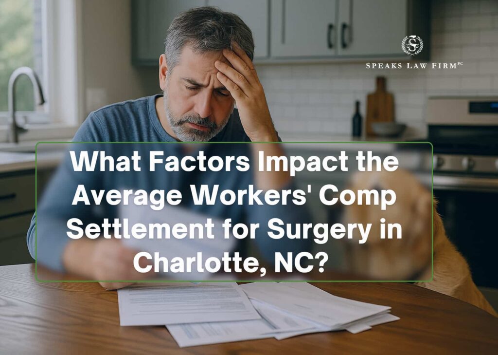 Workers Compensation Settlement for Surgery Factors | Charlotte, NC | Call 980-237-6948